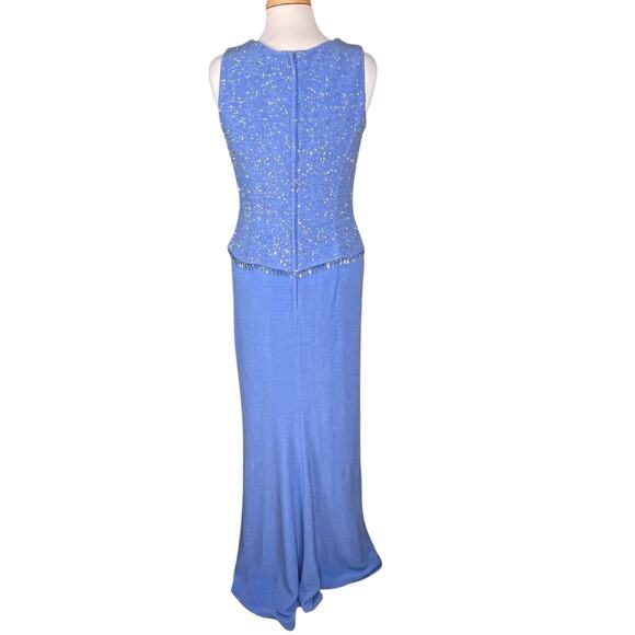 Scott McClintock Women’s Periwinkle Blue Gown with Sparkles & Beading Size 12 - Picture 7 of 15